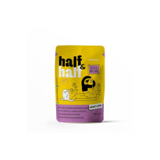 Корм вологий Half&Half для дорослих котів, шматочки з качкою у соусі у формі пауча, 100 г