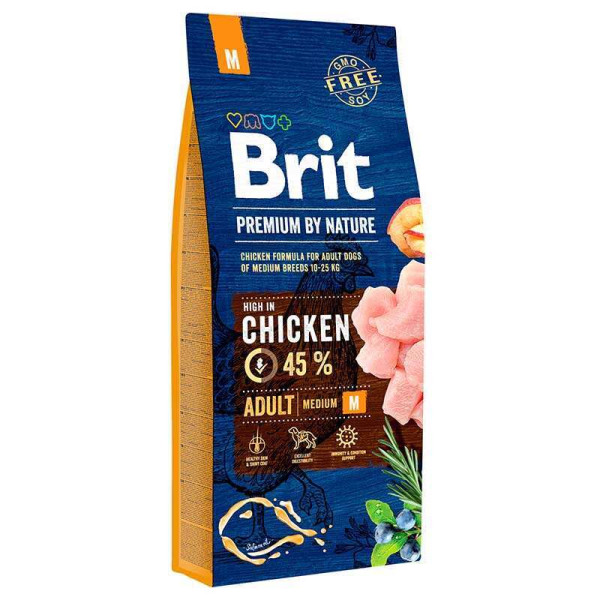 Brit Premium Dog Junior M для цуценят та молодих собак середніх порід 15 кг