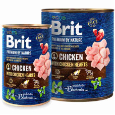 Brit Premium вологий корм для собак з куркою та курячим серцем 0,8 кг Brit Premium вологий корм для собак з куркою та курячим серцем 0,8 кг