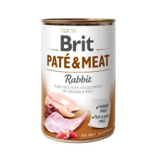 Brit Pate & Meat Dog k 400 g для дорослих собак із кроликом
