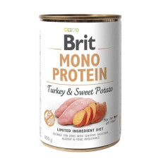 Brit Mono Protein Dog k 400 g для дорослих собак з індичкою та бататом
