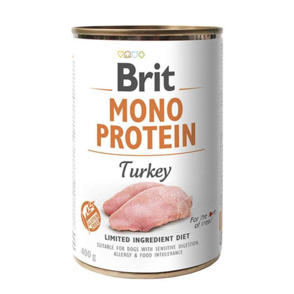 Brit Mono Protein Dog k 400 g для дорослих собак з індичкою