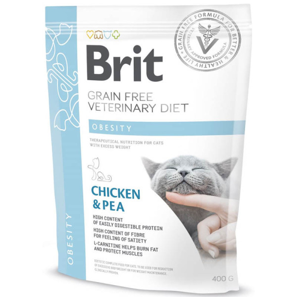 Brit GF Veterinary Diets Cat Obesity. Беззернова дієта при надмірній вазі та ожирінні Вага: 0.4 кг