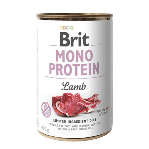Brit Mono Protein Dog k 400 g для дорослих собак з ягнятком