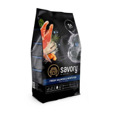 Savory Adult Cat Fresh Salmon & White Fish Сухий корм для дорослих довгошерстих кішок 0,4 кг (лосось) Savory Adult Cat Fresh Salmon & White Fish Сухий корм для дорослих довгошерстих кішок 0,4 кг (лосось)