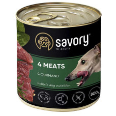 Savory Dog Gourmand 4 види м'яса k 800g Savory Dog Gourmand 4 види м'яса k 800g
