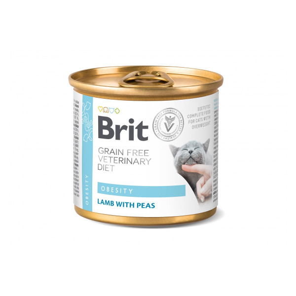 Консерва Brit GF Veterinary Diet Cat Cans Obesity 200 g