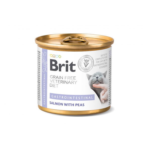 Brit GF Veterinary Diet Cat Cans Gastrointestinal 200 g