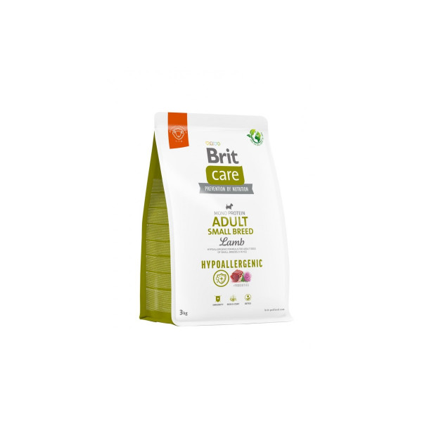 Корм для собак малих порід Brit Care Dog Hypoallergenic Adult Small Breed гіпоалергенний з ягням, 7 кг