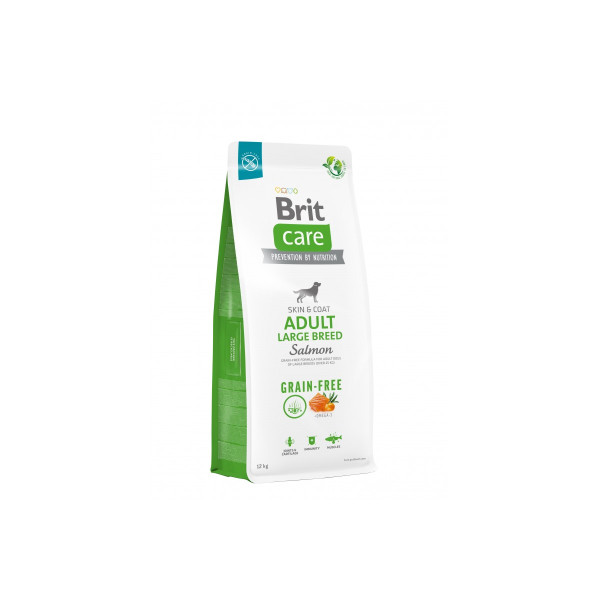 Сухий корм для собак великих порід Brit Care Dog Grain-free Adult Large Breed беззерновий | (лосось) 12 кг