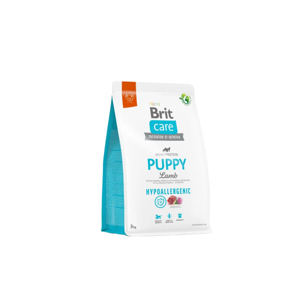 Сухий корм для цуценят всіх порід Brit Care Dog Hypoallergenic Puppy | (ягня) 3 кг