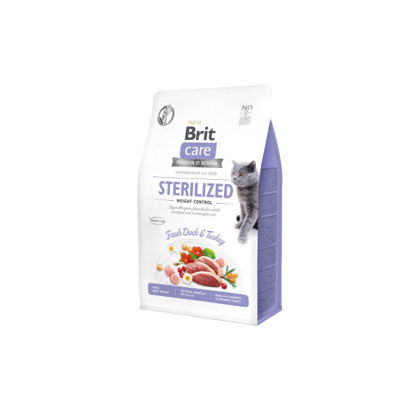 Brit Care Cat GF Sterilized Weight Control (контроль ваги для стерилізованих) 0.4 кг