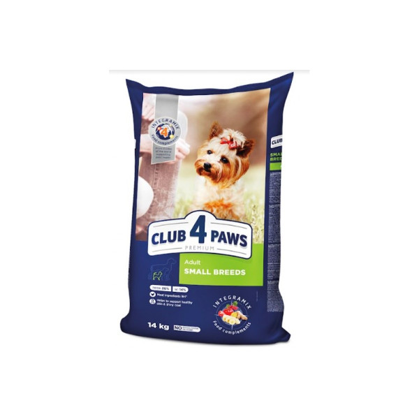 Club 4 Paws (Клуб 4 лапи) ПРЕМІУМ для дорослих собак малих порід 14 кг